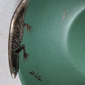 Emilia Castillo Silver(Real) Overlay Ceramic Bowl
